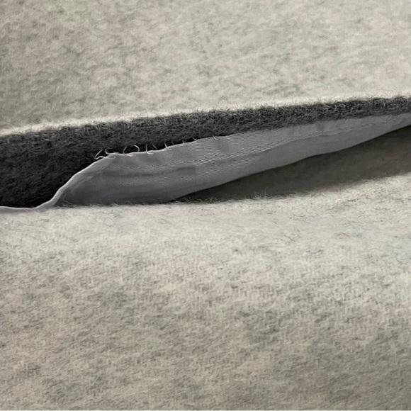 Theory Cashmere Wool Sileena Winsome Reversible Coat Gray Jacket Size Large - Picture 7 of 12